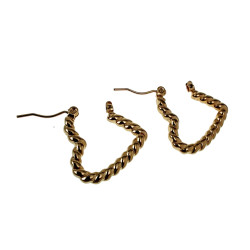 ∅22mm Oorringen Dames - Verguld RVS - Goudkleurige Hart Oorbellen