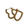 ∅22mm Oorringen Dames - Verguld RVS - Goudkleurige Hart Oorbellen