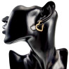 ∅22mm Oorringen Dames - Verguld RVS - Goudkleurige Hart Oorbellen