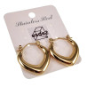 ∅21mm Oorringen Dames - Goudkleurige RVS - Hart-Design Oorbellen