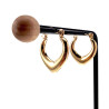 ∅21mm Oorringen Dames - Goudkleurige RVS - Hart-Design Oorbellen