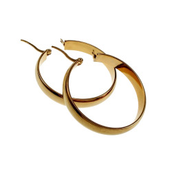 ∅38mm x 6mm Oorringen Dames - Goudkleurige RVS - Oorbellen