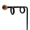 ∅22mm x 4mm Oorringen Unisex - Zwart PVD-Coating RVS - Oorbellen