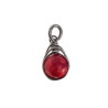 60cm x 3mm Jasseron-Ketting + Rode Drakenader Agaatsteen Hanger RVS