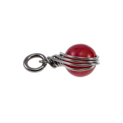 60cm x 3mm Jasseron-Ketting + Rode Drakenader Agaatsteen Hanger RVS