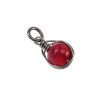60cm x 3mm Jasseron-Ketting + Rode Drakenader Agaatsteen Hanger RVS