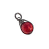 60cm x 3mm Jasseron-Ketting + Rode Drakenader Agaatsteen Hanger RVS