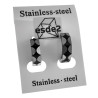 ∅13mm Oorringen Unisex - RVS Zwarte PVD-Coating - Bicolor Oorbellen