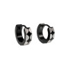 ∅13mm Oorringen Unisex - RVS Zwarte PVD-Coating - Bicolor Oorbellen
