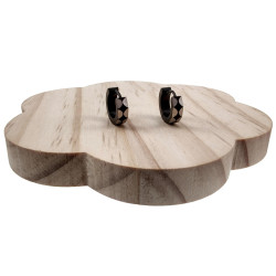 ∅13mm Oorringen Unisex - RVS Zwarte PVD-Coating - Bicolor Oorbellen