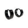 ∅13mm Oorringen Unisex - RVS Zwarte PVD-Coating - Bicolor Oorbellen