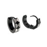 ∅13mm Oorringen Unisex - RVS Zwarte PVD-Coating - Bicolor Oorbellen