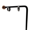 ∅13mm Oorringen Unisex - RVS Zwarte PVD-Coating - Bicolor Oorbellen