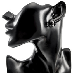 ∅13mm Oorringen Unisex - RVS Zwarte PVD-Coating - Bicolor Oorbellen