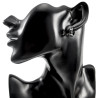 ∅13mm Oorringen Unisex - RVS Zwarte PVD-Coating - Bicolor Oorbellen