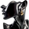 Oorbellen met Harthanger Dames - Veguld RVS Oorringen met Strass