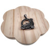 60cm x 3mm Jasseron-Ketting + Raaf Hanger Heren - RVS - Noorse Mythologie Hanger met ketting
