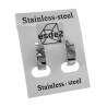 ∅13mm x 4mm Oorringen Unisex - Zilverkleurig RVS Oorbellen met Strepen