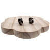∅13mm Oorringen Unisex - RVS Zwarte PVD-Coating Oorbellen met Strepen