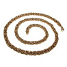 60cm Koningsketting Heren - Verguld RVS Byzantijnse Schakelketting