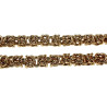 60cm Koningsketting Heren - Verguld RVS Byzantijnse Schakelketting