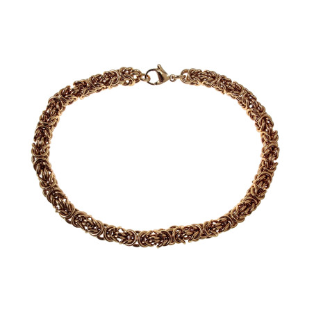 20cm Koningsarmband Heren - Verguld RVS - Byzantijnse Schakelarmband