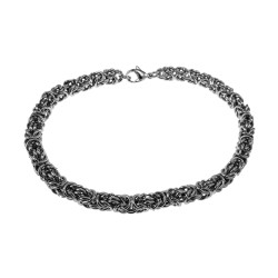 20cm Koningsarmband Heren - Gepolijst RVS - Byzantijnse Schakelarmband