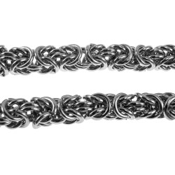20cm Koningsarmband Heren - Gepolijst RVS - Byzantijnse Schakelarmband