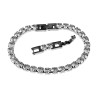 16cm tot 18cm x 3mm Armband Dames - Gepolijst RVS -Tennisarmband met Zirkonias