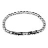 16cm tot 18cm x 3mm Armband Dames - Gepolijst RVS -Tennisarmband met Zirkonias