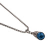 RVS Handgemaakt Visgraat Techniek Natuurlijke Turquoise steen Hanger