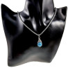 RVS Handgemaakt Visgraat Techniek Natuurlijke Turquoise steen Hanger