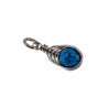 RVS Handgemaakt Visgraat Techniek Natuurlijke Turquoise steen Hanger