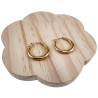 ∅22mm Oorringen Dames - Verguld RVS - Goudkleurige Oorbellen