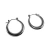 ∅22mm Oorringen Dames - Gepolijst RVS - Zilverkleurige Oorbellen
