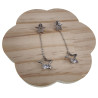 Langer 56cm Oorbellen Dames Gepolijst RVS - Steroorbellen met Ketting