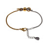 RVS Zilverkleur en Goudkleur Tennisarmband - Strik Armband Verstelbaar