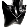 60cm x 3mm Jasseron-Ketting + Gepolijst Onyx Steen Hanger RVS