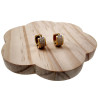∅13mm 7mm Oorringen Unisex Bicolor RVS Oorbellen met Griekse Details
