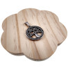 ∅27mm Levensboom Hanger Dames - Gepolijst RVS - Medaillon