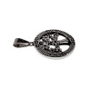 ∅27mm Levensboom Hanger Dames - Gepolijst RVS - Medaillon