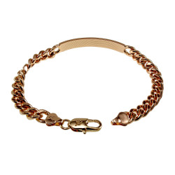 19cm Armband Dames - Gepolijst Roségoud Plated - Armband met Plaatje Versierd met Zirkonias - Gourmet Tennisarmband