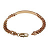 19cm Armband Dames - Gepolijst Roségoud Plated - Armband met Plaatje Versierd met Zirkonias - Gourmet Tennisarmband