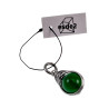 Donkergroen Jade Steen Hanger 26mm - Dames - RVS - Handgemaakt