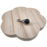 Handgemaakt Matzwarte Onyx Steen Hanger RVS  - Dames Steenhanger
