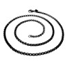 56cm x 3mm Jasseron-Ketting Unisex - Verouderd RVS - Ronde SchakelKetting - Dames - Heren