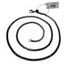 56cm x 3mm Jasseron-Ketting Unisex - Verouderd RVS - Ronde SchakelKetting - Dames - Heren