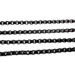 56cm x 3mm Jasseron-Ketting Unisex - Verouderd RVS - Ronde SchakelKetting - Dames - Heren