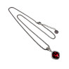 48cm Ketting Dames - RVS - Ketting met Rode Zirkoniasteen Hanger