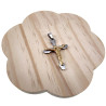 Bicolor Kruishanger met Jesus Unisex - RVS Zilverkleur/Goudkleur